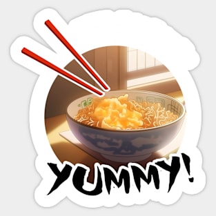 Delicous Japanese Food Katsudon - Anime Shirt Sticker